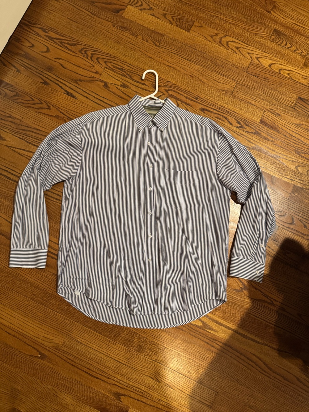 Duck Head Men's Navy & White Stripe Button-Up Shirt